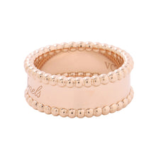 Load image into Gallery viewer, Van Cleef &amp; Arpels Perlée Senior Tulle Ring Size 51/#11VCARN32451/VCARN32400 18K Pink Gold
