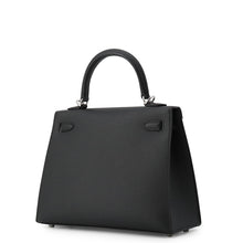 将图像加载到图库查看器中，HERMES Kelly Sellier Black Epsom Size 25
