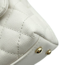 将图像加载到图库查看器中，CHANEL Coco Handle 2WAY Handbag WhiteA92990 Caviar Leather Size XS
