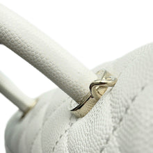 将图像加载到图库查看器中，CHANEL Coco Handle 2WAY Handbag WhiteA92990 Caviar Leather Size XS
