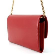 Load image into Gallery viewer, SAINT LAURENT PARIS Le Maillon WOC Wallet-on-Chain Red696608 Leather
