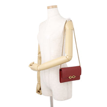Load image into Gallery viewer, SAINT LAURENT PARIS Le Maillon WOC Wallet-on-Chain Red696608 Leather
