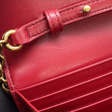 Load image into Gallery viewer, SAINT LAURENT PARIS Le Maillon WOC Wallet-on-Chain Red696608 Leather
