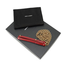 Load image into Gallery viewer, SAINT LAURENT PARIS Le Maillon WOC Wallet-on-Chain Red696608 Leather
