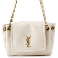 Load image into Gallery viewer, SAINT LAURENT PARIS Nolita Quilted Shoulder Bag White6727381EL079207 Lambskin Size Mini
