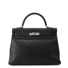 Load image into Gallery viewer, HERMES Kelly Retourne Black Ardennes Leather Size 32
