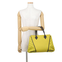Load image into Gallery viewer, LOUIS VUITTON Tote W Pistachio/BrownM94337 Veau Cachemire Calf Leather Monogram Velour Size PM
