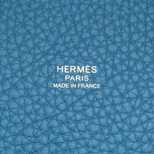 将图像加载到图库查看器中，HERMES Picotin Lock New Blue Jean Taurillon Clemence Size PM
