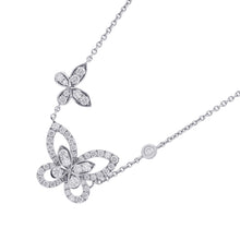 将图像加载到图库查看器中，GRAFF Double Butterfly Silhouette Diamond PendantRGP745 18K White Gold
