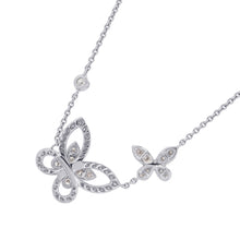 将图像加载到图库查看器中，GRAFF Double Butterfly Silhouette Diamond PendantRGP745 18K White Gold
