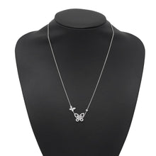 将图像加载到图库查看器中，GRAFF Double Butterfly Silhouette Diamond PendantRGP745 18K White Gold
