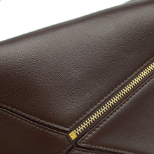 Load image into Gallery viewer, LOEWE Feather Light Puzzle Bag Dark ChestnutA510PLSX13 Feather Light Napalm Size Small
