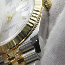 将图像加载到图库查看器中，ROLEX Datejust W36mm Stainless Steel K18YG White Dial126233
