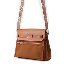 Load image into Gallery viewer, HERMES Herbag zip Fauve Toile H Vache Hunter Leather Size Mini
