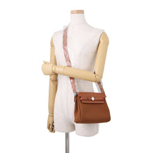 Load image into Gallery viewer, HERMES Herbag zip Fauve Toile H Vache Hunter Leather Size Mini

