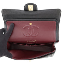 将图像加载到图库查看器中，CHANEL Matelasse W Flap ChainShoulder Bag BlackA01112-Y01864-C3906 Caviar Leather Size 25
