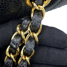 将图像加载到图库查看器中，CHANEL Matelasse W Flap ChainShoulder Bag BlackA01112-Y01864-C3906 Caviar Leather Size 25
