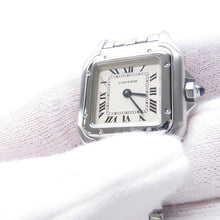 将图像加载到图库查看器中，CARTIER PANTHERE SM W21.5mm Stainless Steel Ivory DialW25033P5
