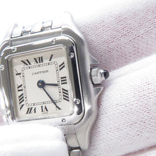 将图像加载到图库查看器中，CARTIER PANTHERE SM W21.5mm Stainless Steel Ivory DialW25033P5
