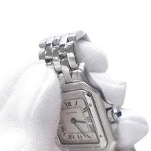 将图像加载到图库查看器中，CARTIER PANTHERE SM W21.5mm Stainless Steel Ivory DialW25033P5
