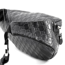 Load image into Gallery viewer, GUCCI Guccissima Crossbody Bag Navy246409 Leather
