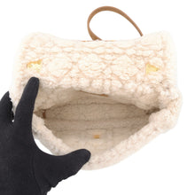 Load image into Gallery viewer, Dior Karo Shoulder Bag Beige/WhiteM9241UMMN Mouton Shearling
