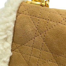 Load image into Gallery viewer, Dior Karo Shoulder Bag Beige/WhiteM9241UMMN Mouton Shearling
