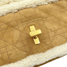 Load image into Gallery viewer, Dior Karo Shoulder Bag Beige/WhiteM9241UMMN Mouton Shearling
