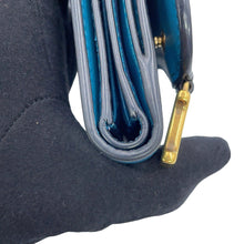 Load image into Gallery viewer, Dior Saddle Lotus Compact Wallet BlueS5652CBAA Grained CalfLeather

