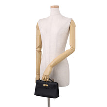 Load image into Gallery viewer, HERMES PochetteKelly Black Swift Leather
