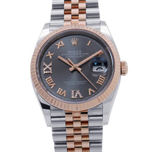 将图像加载到图库查看器中，ROLEX Datejust W36mm Stainless Steel K18PG Slate Dial126231
