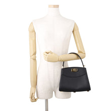 Load image into Gallery viewer, Ferragamo New Studio Box 2WAY Bag Black21A210 786122 Calf Leather Size S
