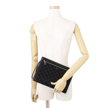 Load image into Gallery viewer, CELINE Triomphe Clutch Bag Black10N823FQD Calf Leather
