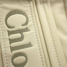 Load image into Gallery viewer, Chloe Woody 2WAY Tote Bag Dusty IvoryCHC23WS397L4122M Nylon Size Small
