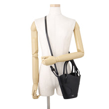 Load image into Gallery viewer, Ferragamo Cutout 2-Way Bag Black215933 768959 Calf Leather Size S
