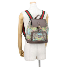 Load image into Gallery viewer, GUCCI Tiger Backpack Brown/Multicolor674147 GG Supreme Leather
