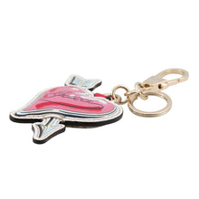 将图像加载到图库查看器中，GUCCI Playful Heart Key Ring Pink/White/Beige842695 JAAJO 8084 GG Supreme Leather
