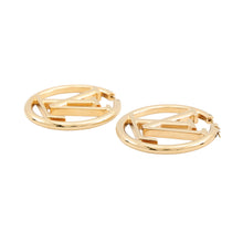 将图像加载到图库查看器中，LOUIS VUITTON Hoop Louise Earrings GoldM64288 Metal
