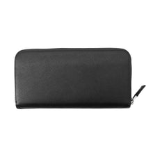 将图像加载到图库查看器中，PRADA Embossed Logo Zip Around Long Wallet Black2ML317 Saffiano Leather

