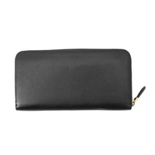 Load image into Gallery viewer, PRADA Triangle Logo Zip Around Long Wallet Black1ML506 Saffiano Leather
