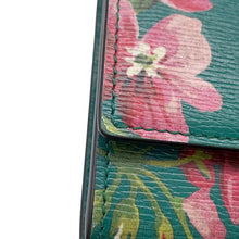 Load image into Gallery viewer, GUCCI Blooms Continental Wallet Green/Pink410100 Leather
