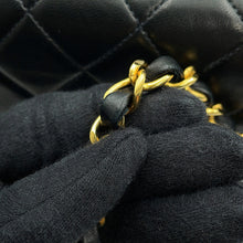 Load image into Gallery viewer, CHANEL Mini Matelasse Single Flap Single Chain Shoulder Bag BlackA01163 Lambskin Size 20
