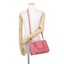 Load image into Gallery viewer, PRADA Galleria 2WAYHandbag PinkBN2316 Saffiano LeatherLeather
