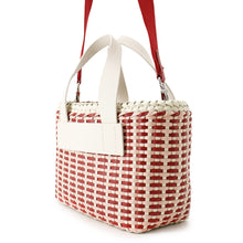 Load image into Gallery viewer, MIUMIU Intreccio 2-Way Shoulder Bag Pink/Red/White5BA077 Leather Canvas
