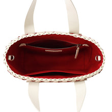 Load image into Gallery viewer, MIUMIU Intreccio 2-Way Shoulder Bag Pink/Red/White5BA077 Leather Canvas
