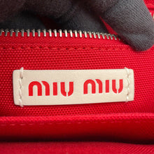 Load image into Gallery viewer, MIUMIU Intreccio 2-Way Shoulder Bag Pink/Red/White5BA077 Leather Canvas

