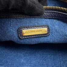 Load image into Gallery viewer, MIUMIU Matelassé Cherry 2WAY Bag Indigo/White/Pink Denim Leather
