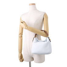 将图像加载到图库查看器中，GUCCI Diana 2-Way Shoulder Bag Light Blue746251 UAAAY 4949 Leather Bamboo Size Small
