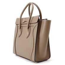 Load image into Gallery viewer, CELINE Luggage Shopper Tote Bag Greige167793DRU Calf Leather Size micro
