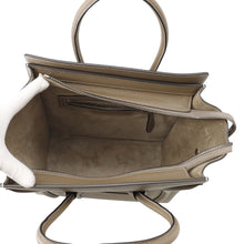 Load image into Gallery viewer, CELINE Luggage Shopper Tote Bag Greige167793DRU Calf Leather Size micro
